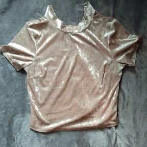 Velvet Crop Top